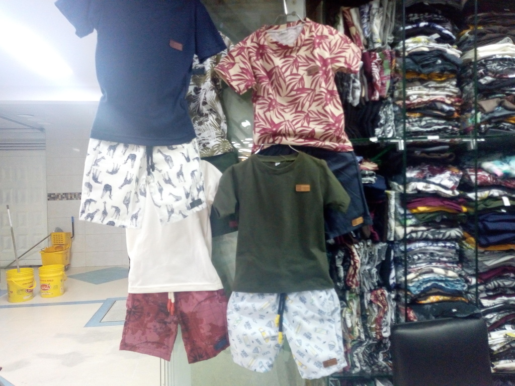 Conjunto de pantaloneta o bermuda+camisa para niño talla 2 a