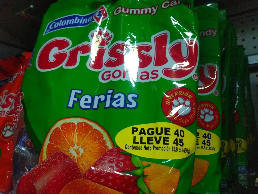 Gomitas grissly x 45 unidades
