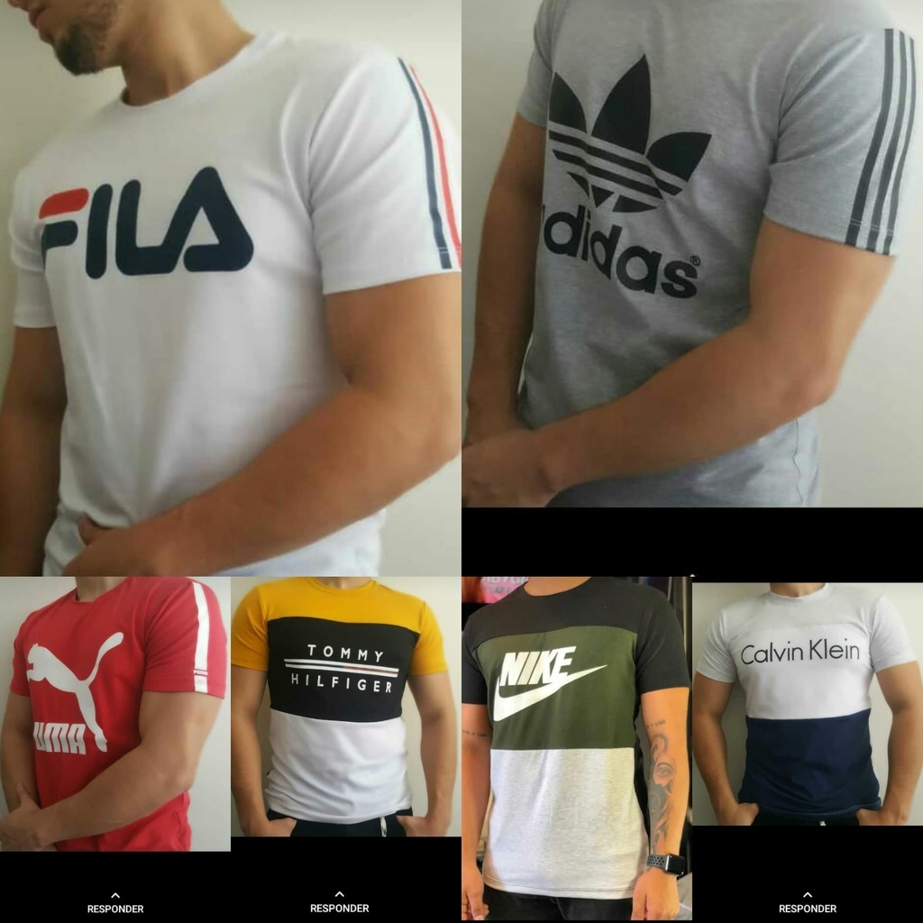 Camiseta para hombre algodón licrado