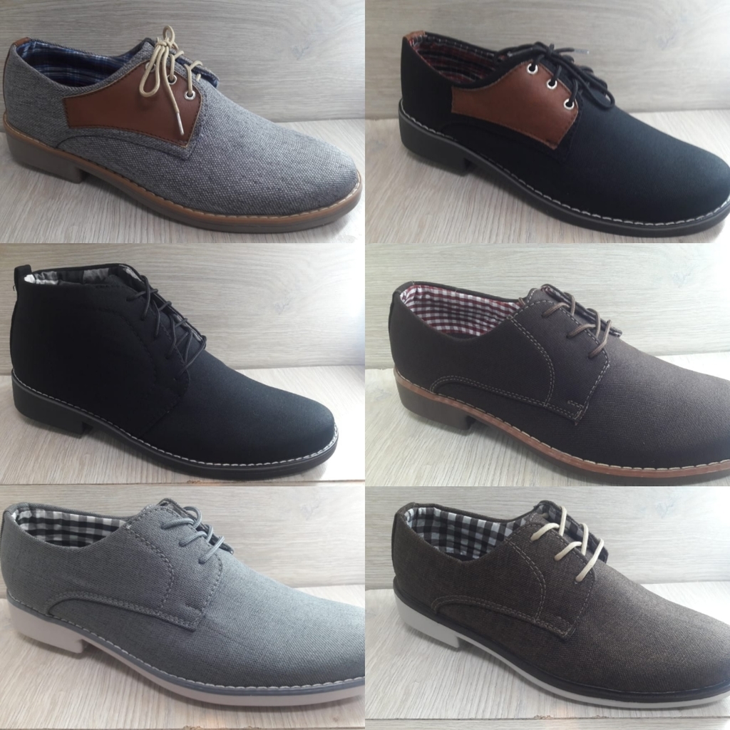 Zapatos para hombre en paño redondos
