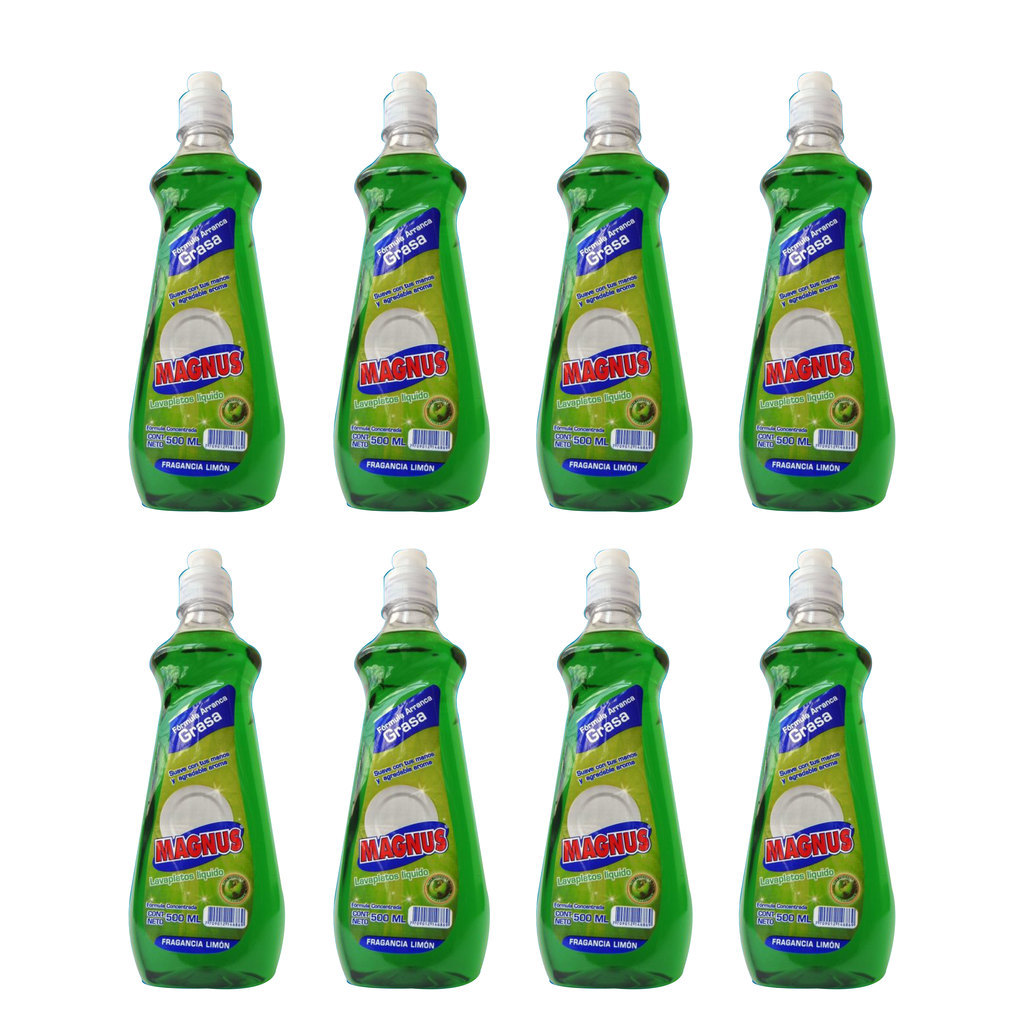 Lavaplatos liquido MAGNUS Caja x 12 unidades de 500 ml