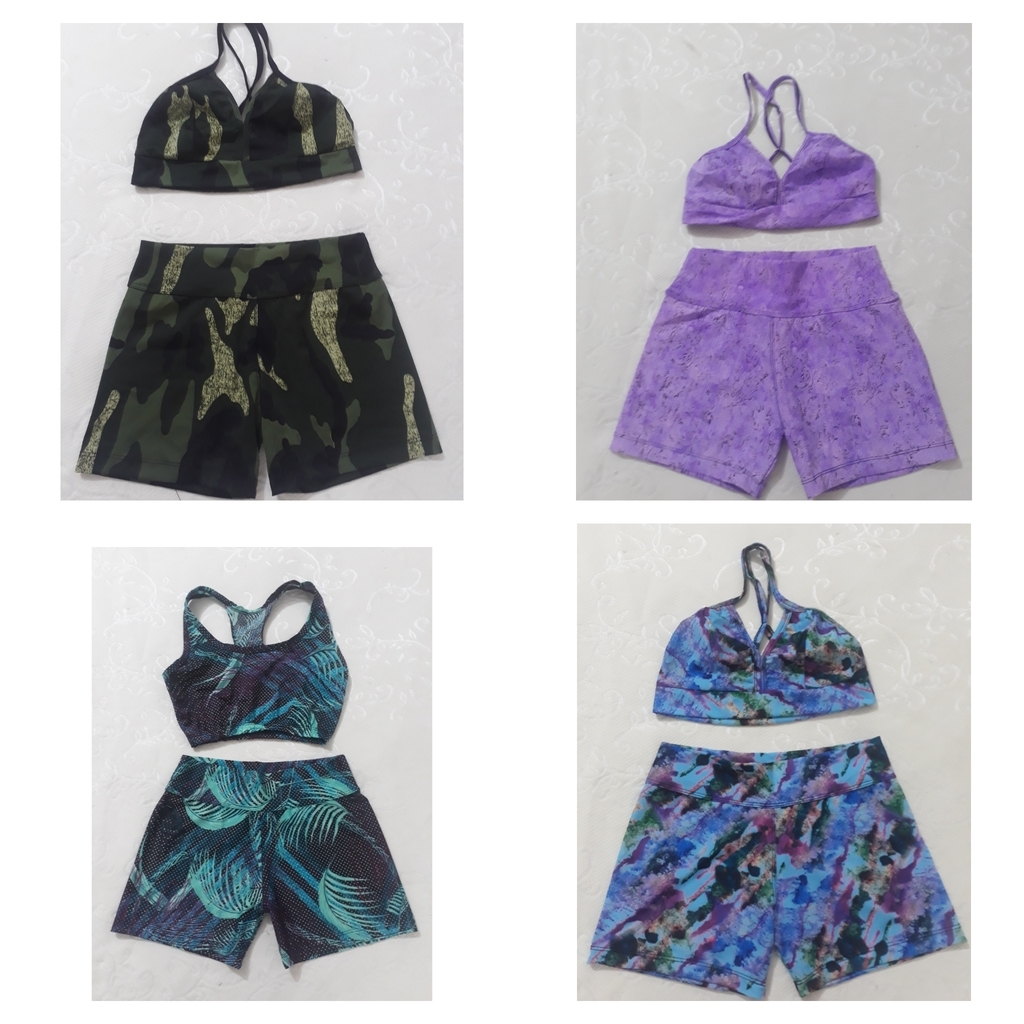 Conjunto deportivo short y top