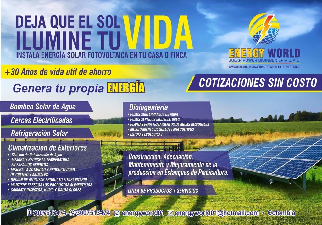 KITS ENERGIA SOLAR FV – KITS BOMBEO DE AGUA SOLAR -