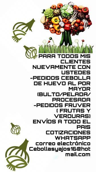 venta de productos fruver (frutasyverduras)