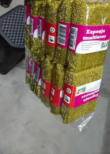 Esponja oro plata