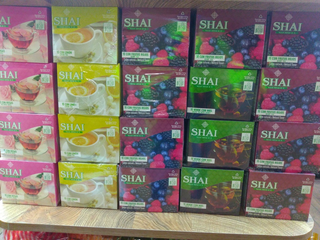 Te Shai x 12 unidades sabores de rosas, limón, frutos rojos y te verde con limón