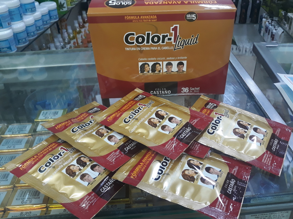 Tintura para el cabello liquida *36 unidades