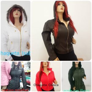 Chaqueta de cuerina para dama
