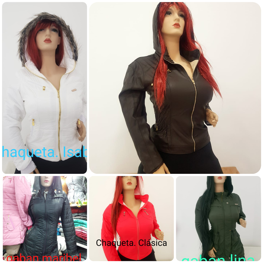 Chaqueta de cuerina para dama