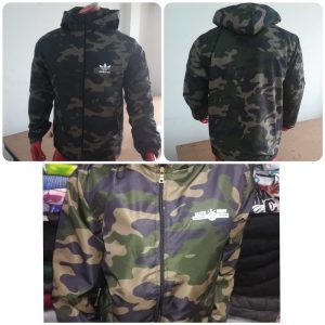 Chaqueta camuflada hombre