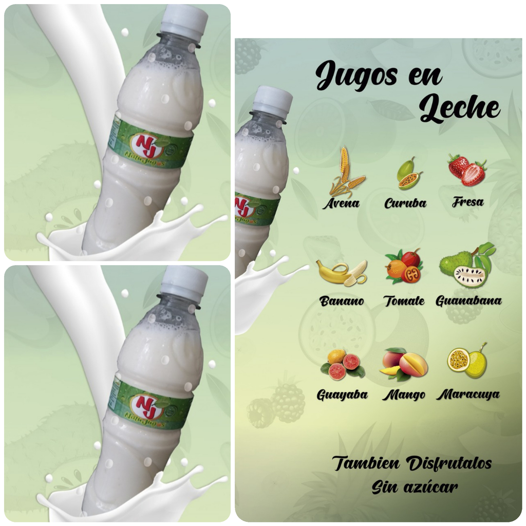 Jugos en leche *250ml