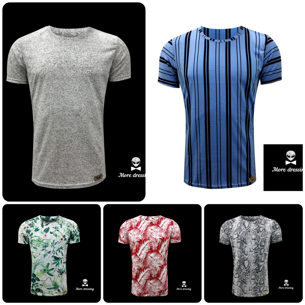 Camisetas para hombre cuello redondo