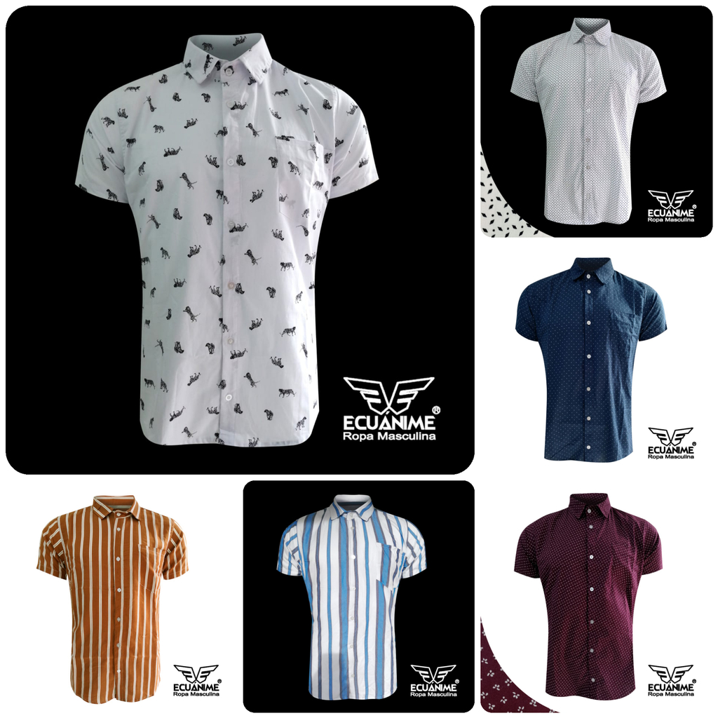 Camisa manga corta para hombre