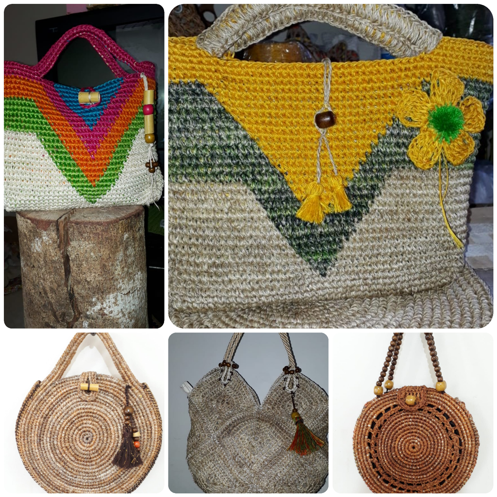 Cartera tejida en fique art. Aleja