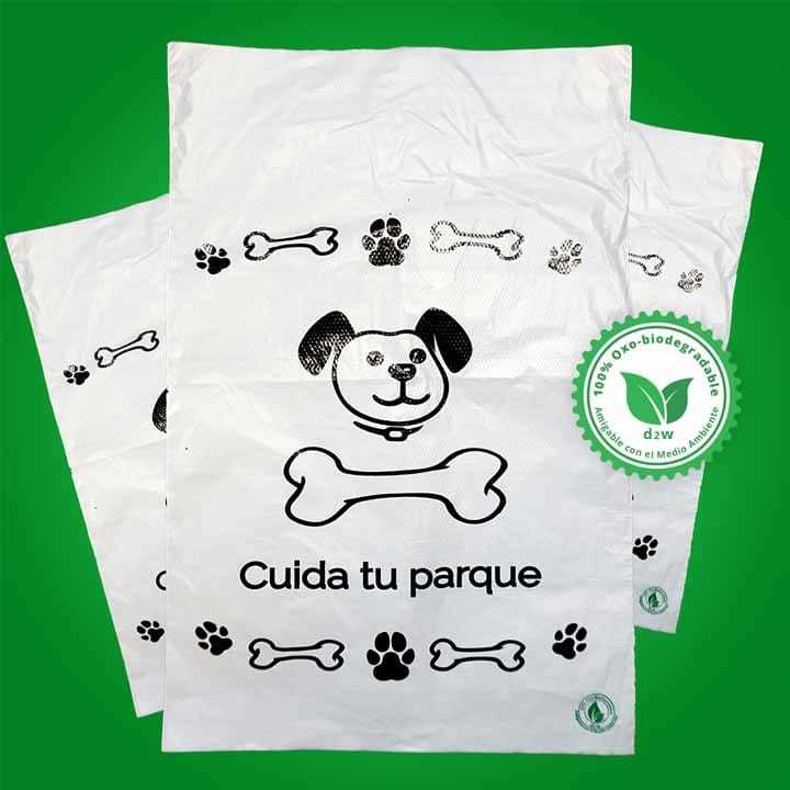 Bolsa biodegradable ecologica para desecho de perros