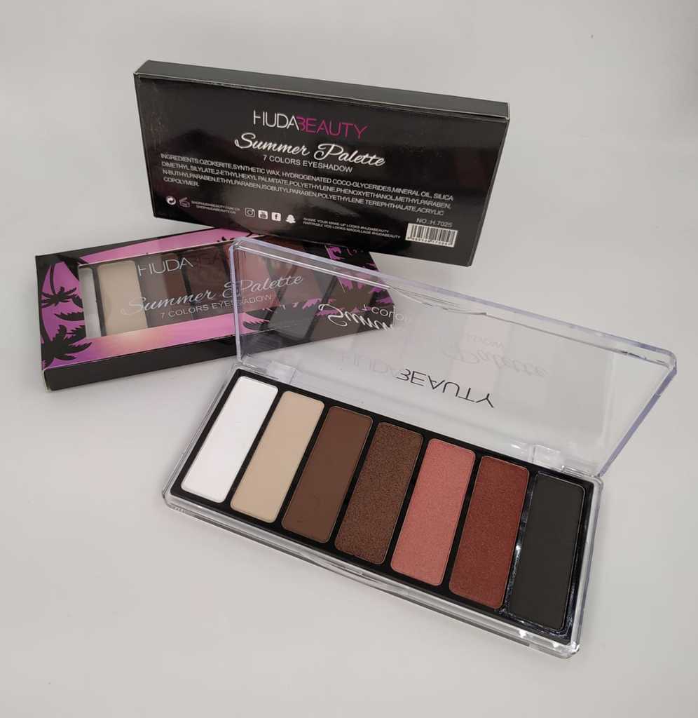Paleta de sombras colores hermosos escarchados
