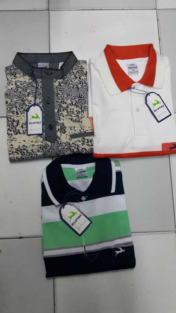 Camiseta tipo polo para caballero