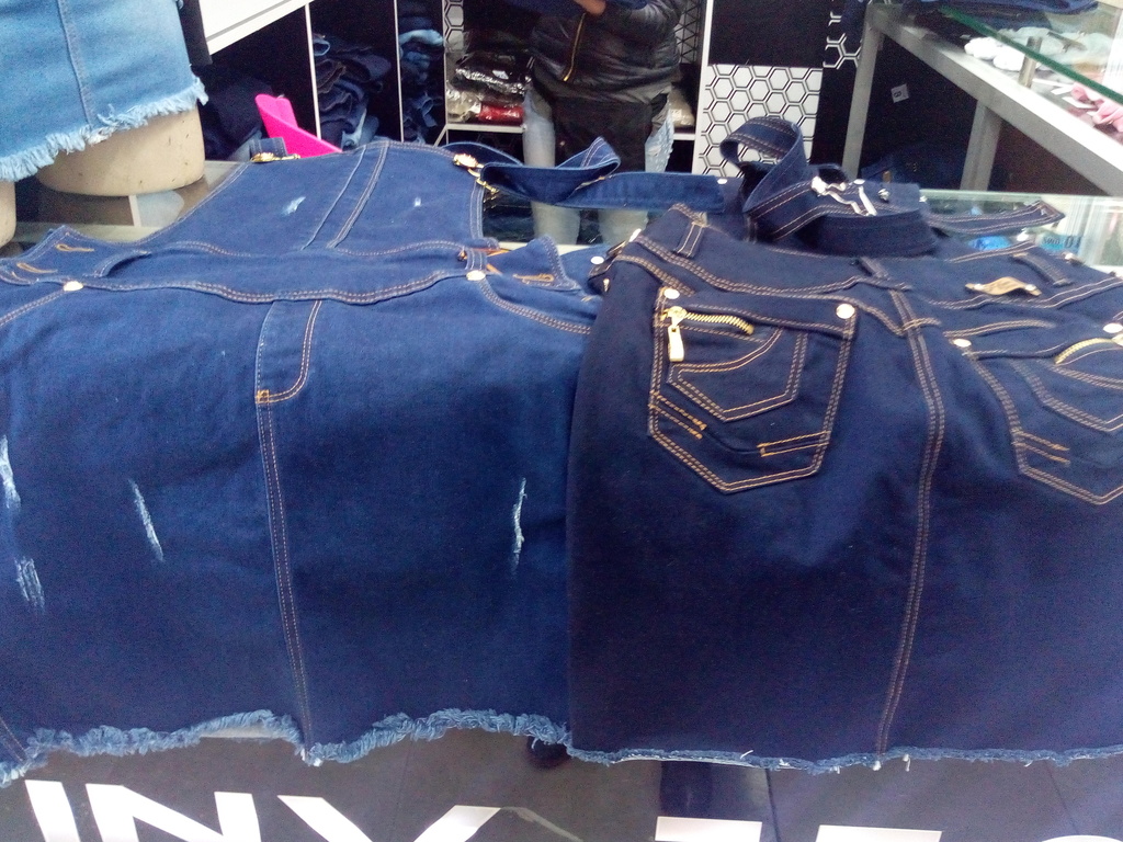 Vestido braga en jean para dama