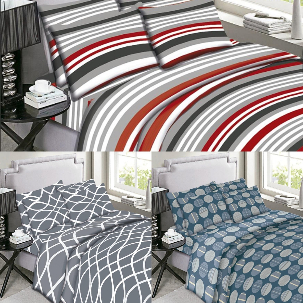Juego de sábanas estampadas para cama doble