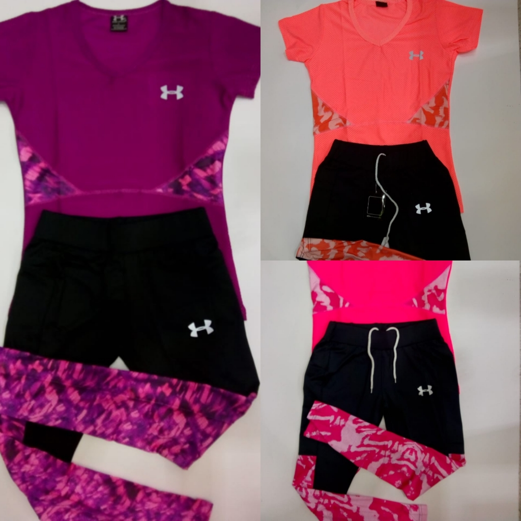 Conjunto deportivo para dama camiseta +licra