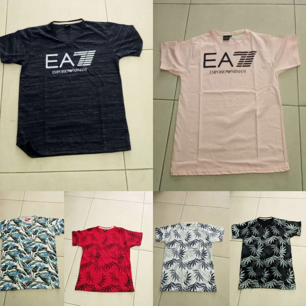 Camiseta para hombre en seda fría estampada