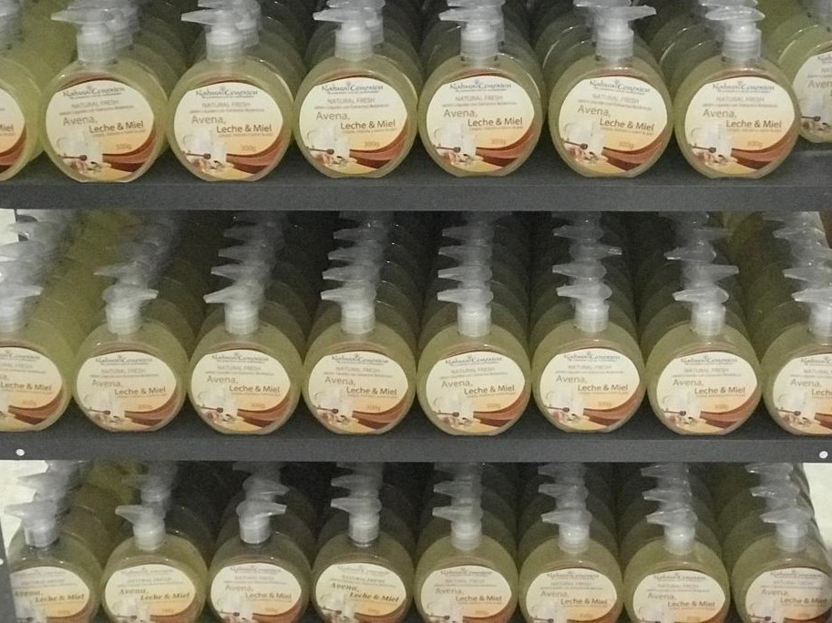 Jabón Líquido Facial,Corporal Hidratante Avena, Leche Miel Natural*300Grms