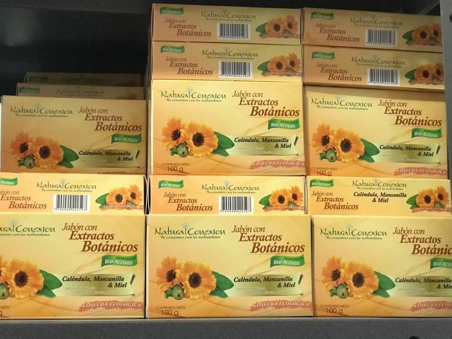 Jabón Barra Glicerina Natural Caléndula y Manzanilla * 100 Grms