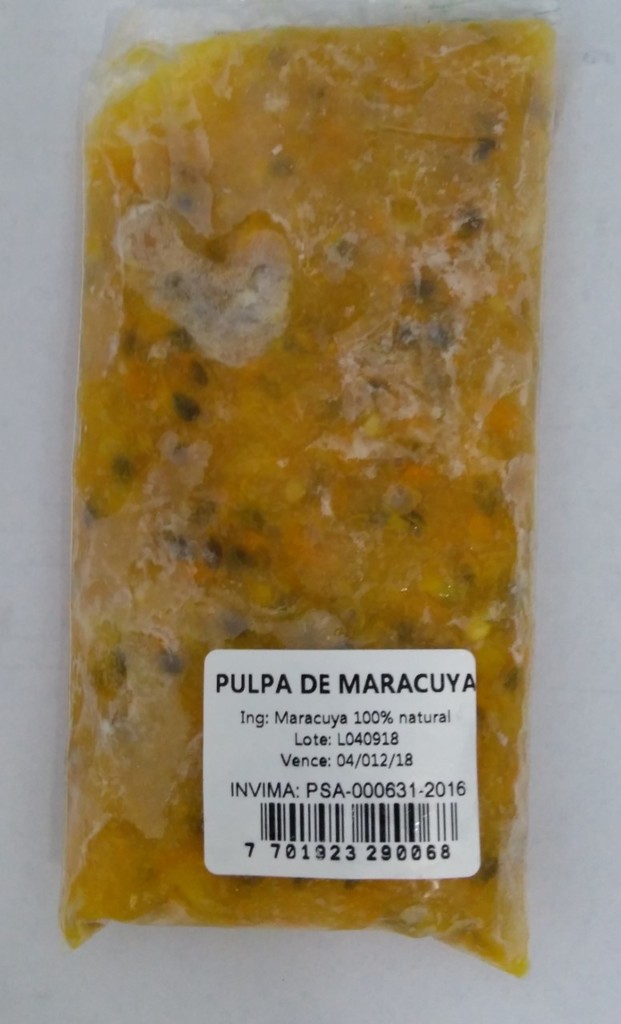 PULPA DE FRUTA ( MARACUYA-MANGO-FRESA-PIÑA-LULO-MORA-GUANABANA-TOMATE-FRESA-FRUTOS ROJOS-UVA