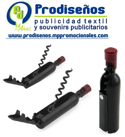 SACA CORCHOS- Diseño elegante y moderno en forma de botella de vino.