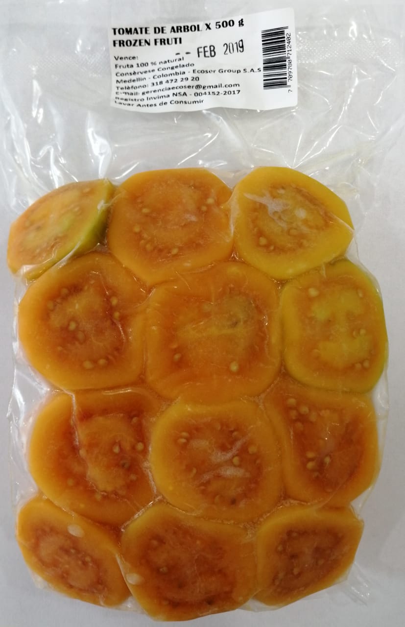 TOMATE DE ARBOL EMPACADO AL VACÍO X 500 GR
