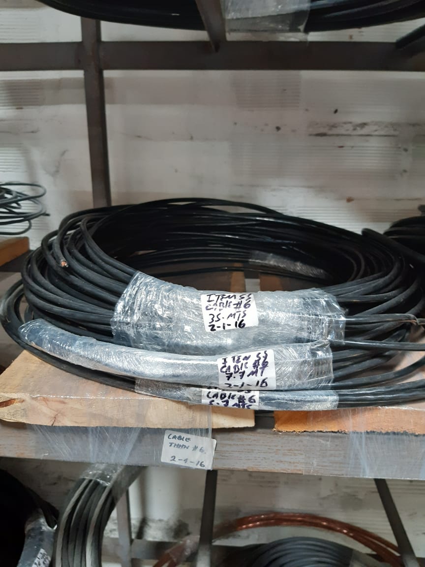 CABLE THHN 6 NEGRO