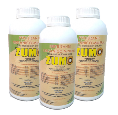 FERTILIZANTE ORGÁNICO MINERAL LÍQUIDO ZUMO