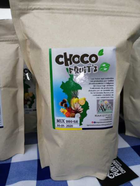 Mixtura de frutos deshidratados orgánicos procedentes del Choco