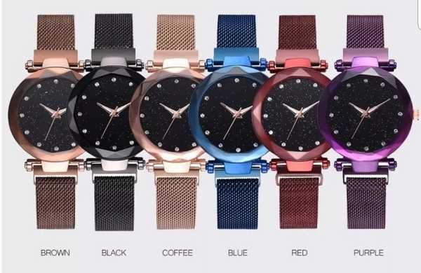 Reloj pulso magnético para dama (cielo estrellado)
