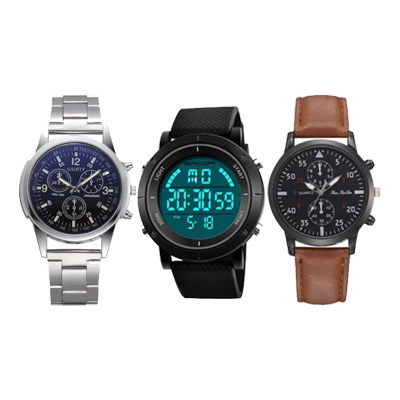 Relojes para hombre acero y cuero