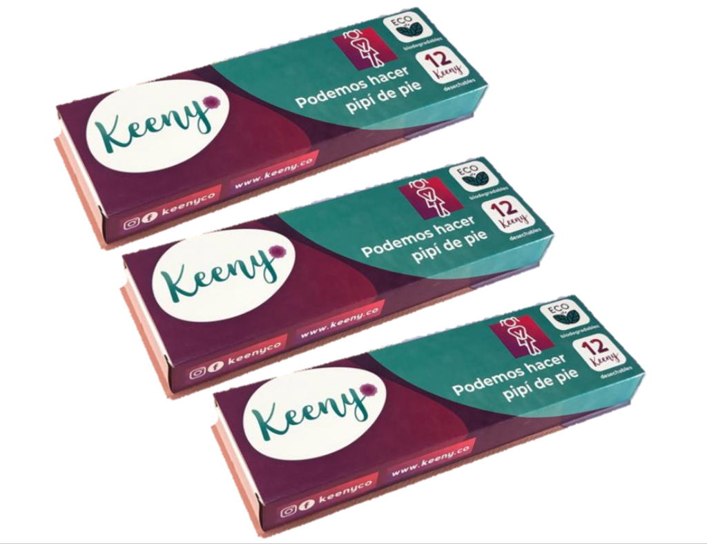 Keeny - 12 keeny por caja (NUEVO PRODUCTO DESECHABLE ASEO FEMENINO ORINAR DE PIE)