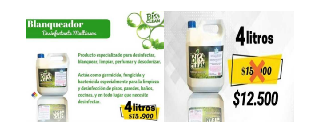 Blanqueador Desinfectante Multiusos con aroma