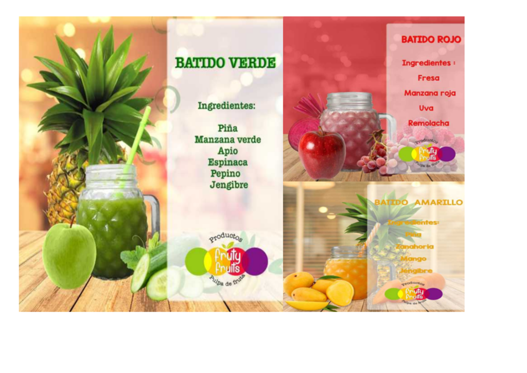Batidos saludables de frutas y verduras
