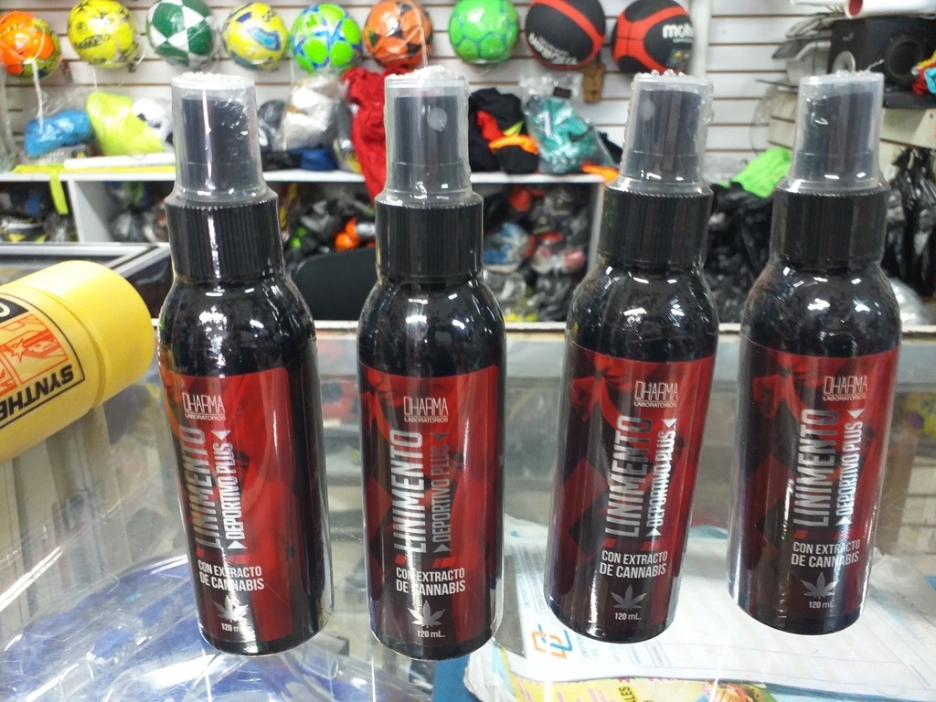 Linimento deportivo a base de Cannabis