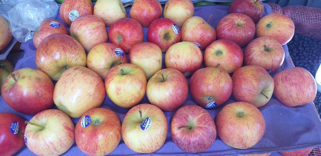Manzana roja delgada