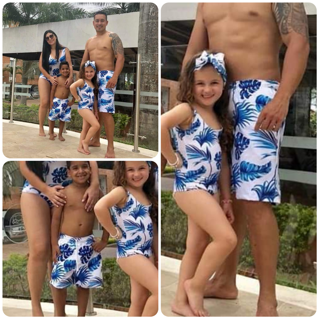 Vestido de baño conjunto familiar