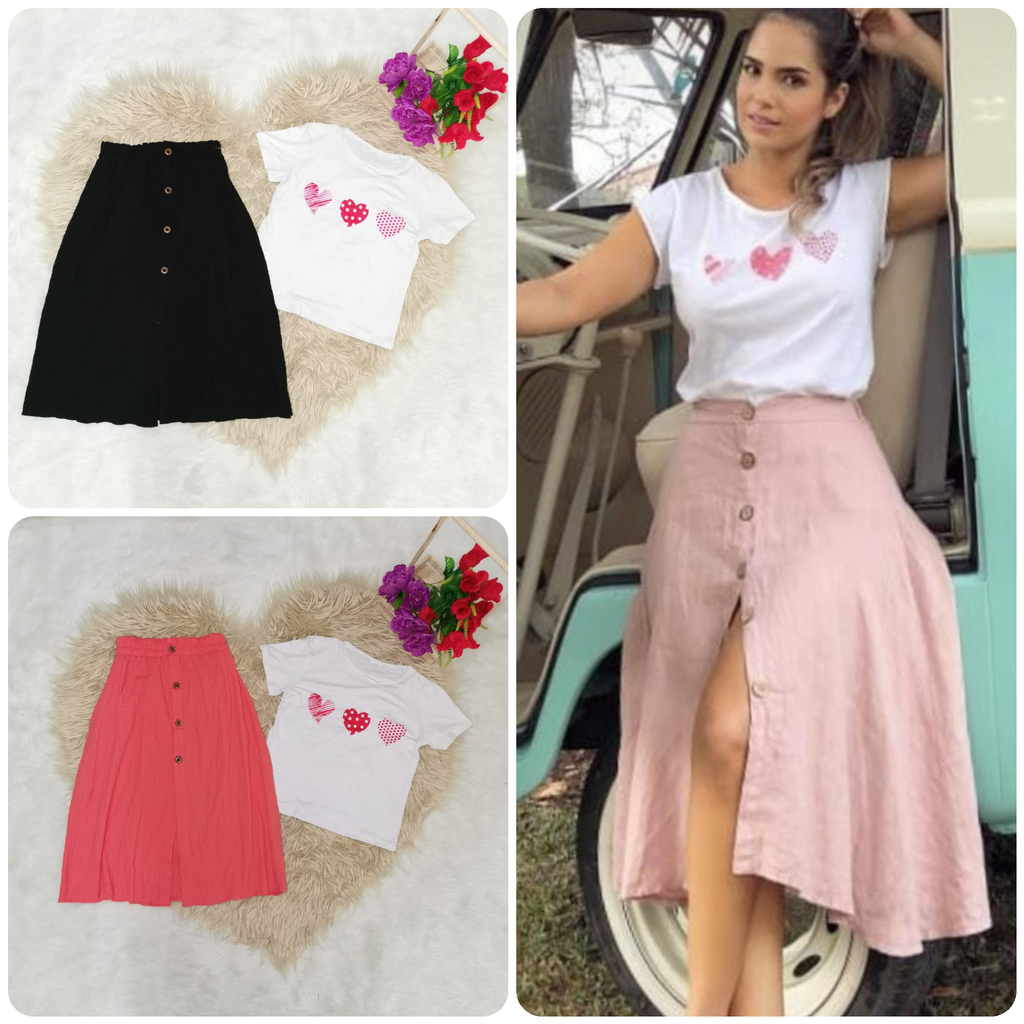 Conjunto falda con camiseta