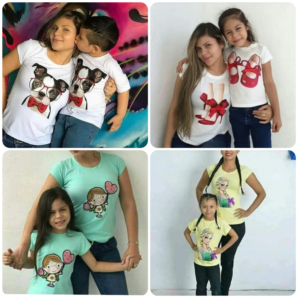 Conjunto camiseta dama y niña(o)