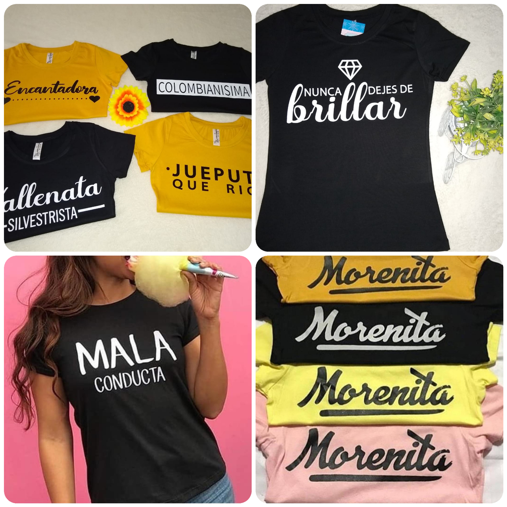 Camisetas dama personalizada