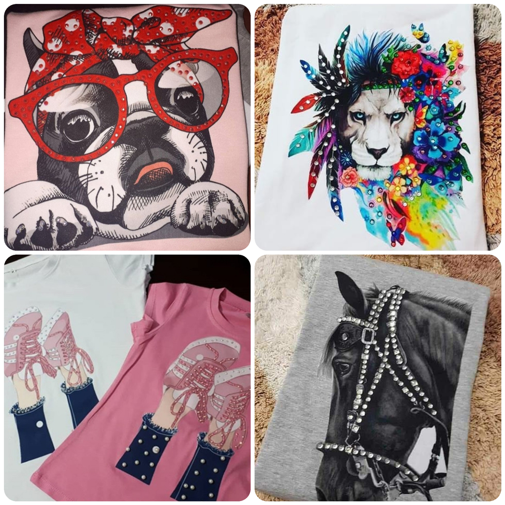 Camiseta dama cuello redondo