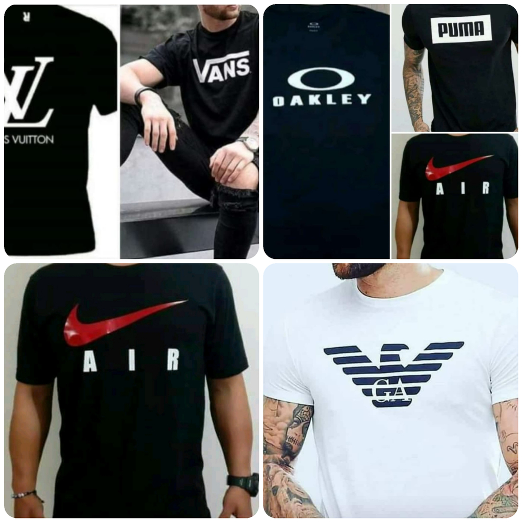 Camiseta hombre cuello redondo