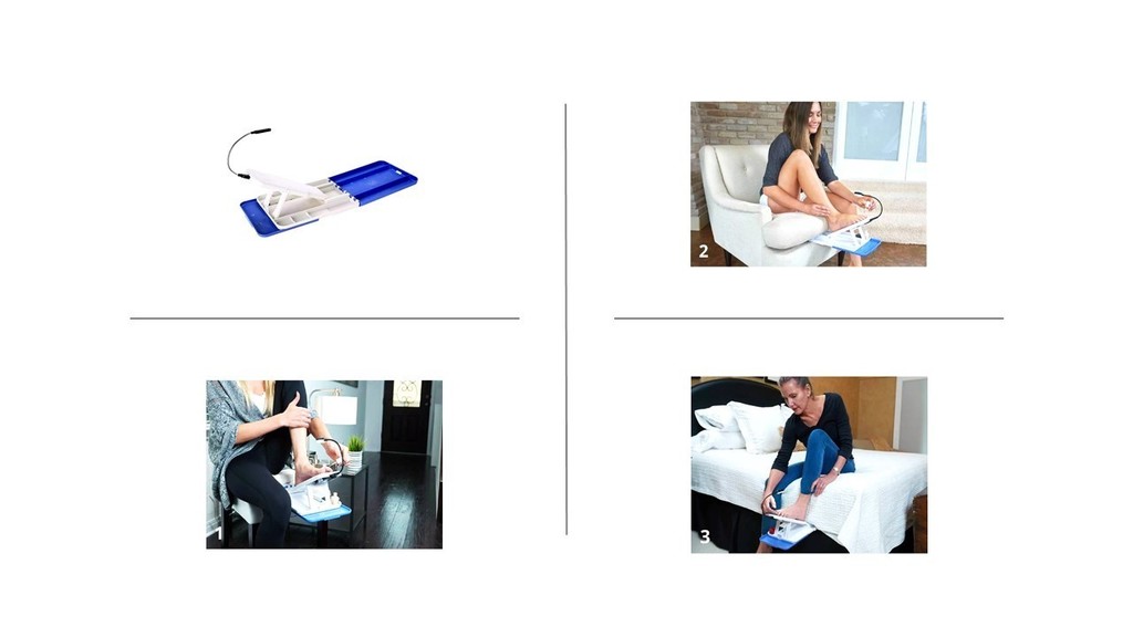 Soporte Plataforma Pies Pedicure Con Luz Portatil Stede Pedi