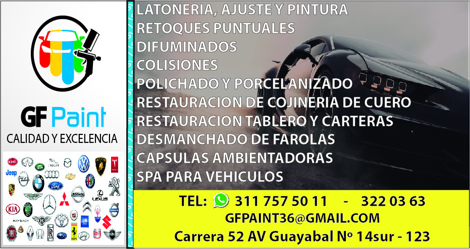 SERVICIO DE LATONERIA Y PINTURA ENTONACIÓN DE PINTURA