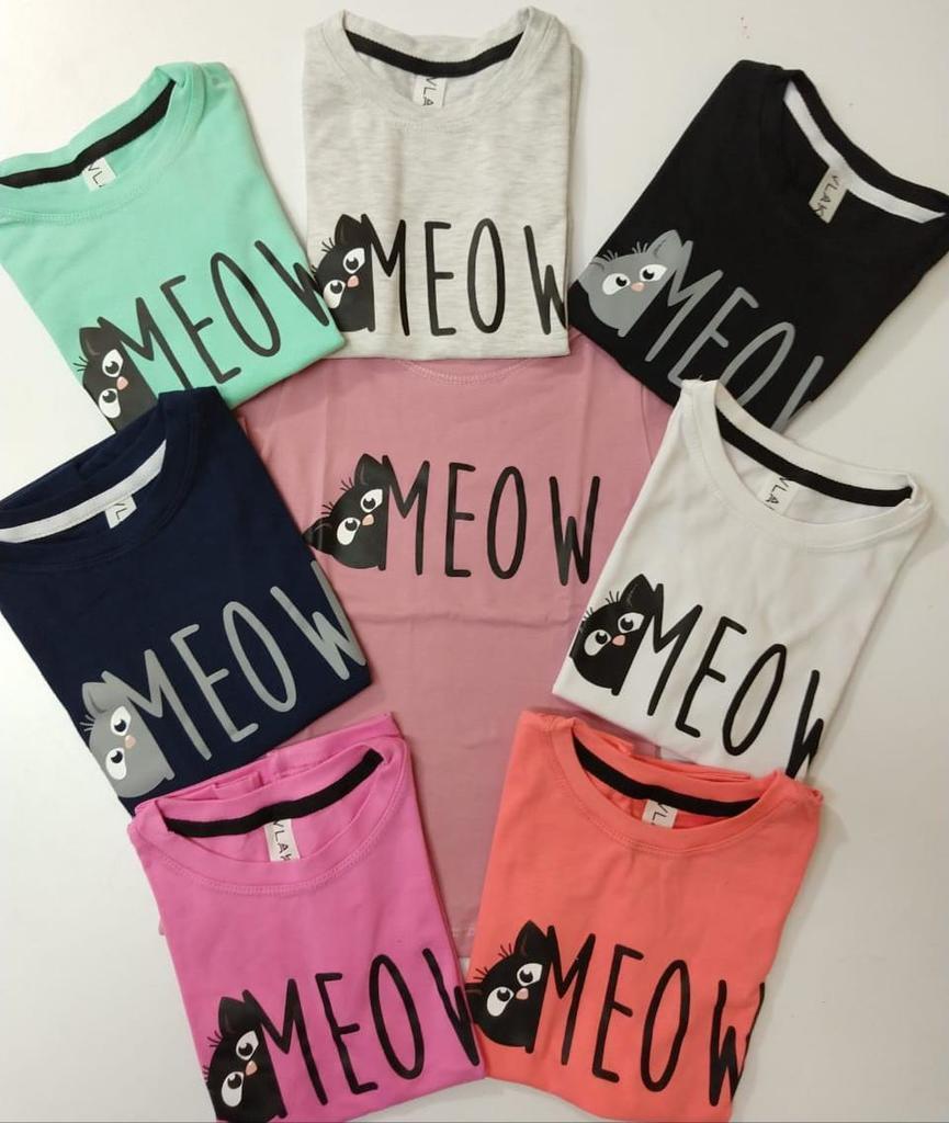 Camiseta para niña en algodón licrado