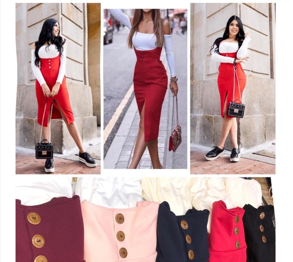 Conjunto de vestido y blusa para dama